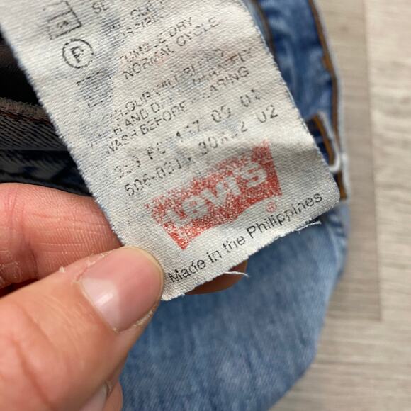 Vintage Levi's 506 Comfort Straight Fit Jeans 30x32 Made in Philippines - Picture 10 of 11